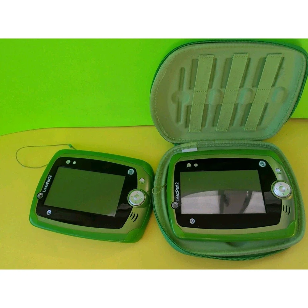 2 LeapFrog LeapPad 2 Explorer Tablet Green Learning System W/ Stylus